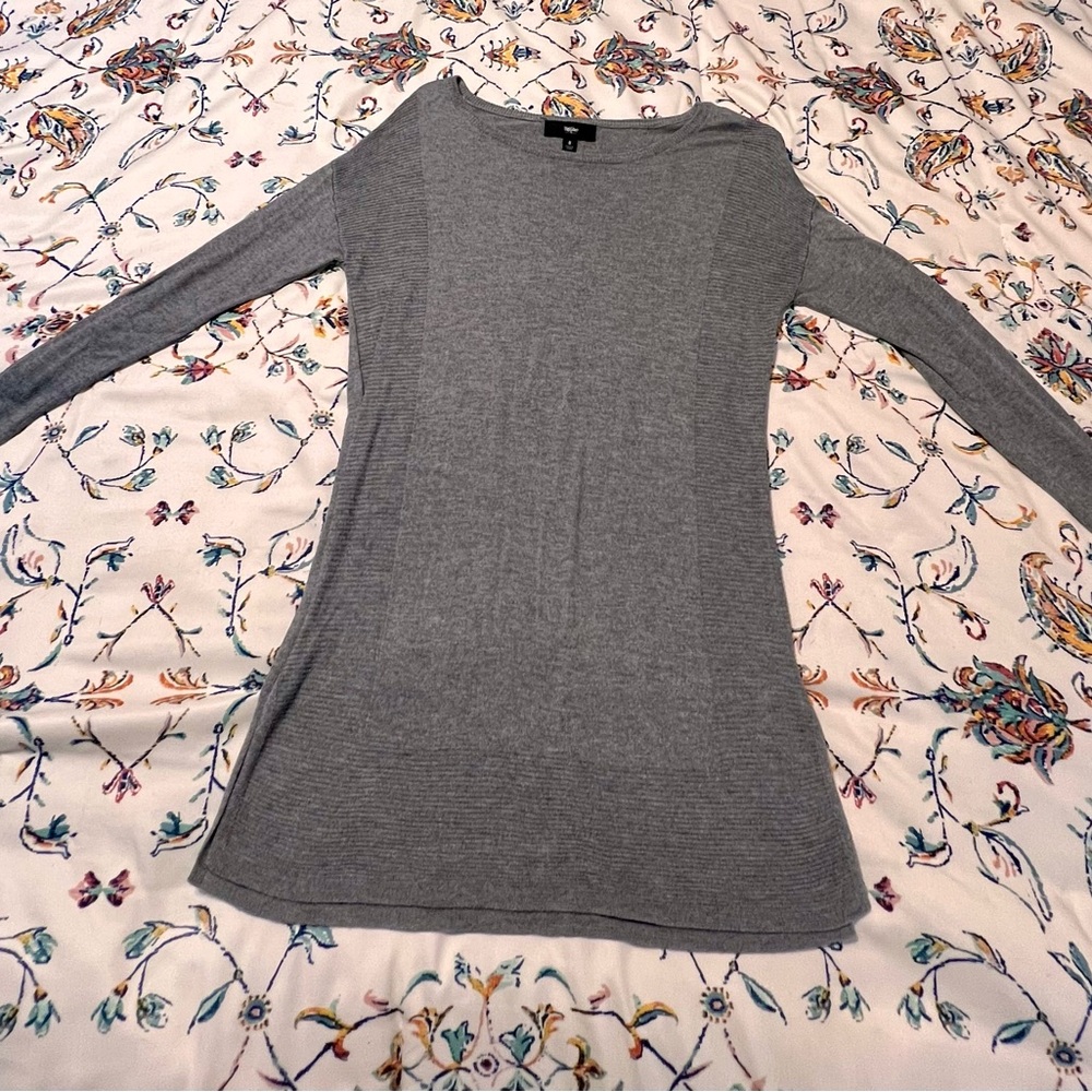 Long gray sweater